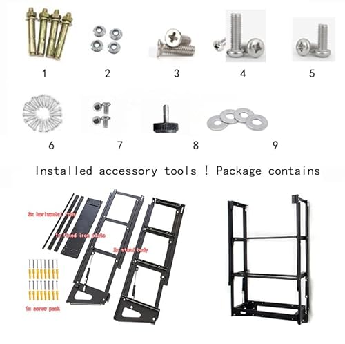 Folding Table Wall-Mounted Table Heavy Duty Metal Bracket Folding Floating Tabl Space Saving For Kitchen, Bar, Outdoor, Villa (Color : Q, Size : L 120 X W 60 X H 73Cm) #TOP6