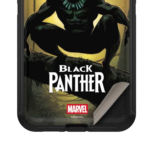 Skinit Decal Phone Skin Compatible with OtterBox Defender Galaxy S20 Ultra 5G - Officially Licensed Marvel Black Panther TChalla King of Wakanda Design