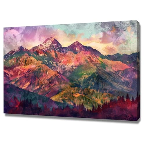 Impression sur toile paysage moderne pour décoration chambre