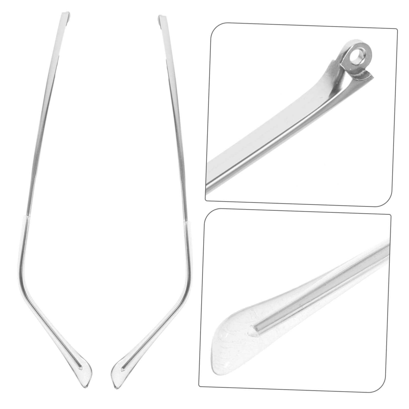 Healeved 5paare Gläser Ersatzbügel Transparente Metall-eyewear Temples Komfortable Und Rutschfeste Brillenbeine Für Und Damen Geeignet Für Sonnenbrillen Und Korrektionsbrillen