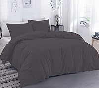 Vista 86 de Lujosa funda de edredón suave de 800 hilos, 100% algodón egipcio, tamaño Queen de gran tamaño (98 x 98 pulgadas), 1 funda de edredón con cierre