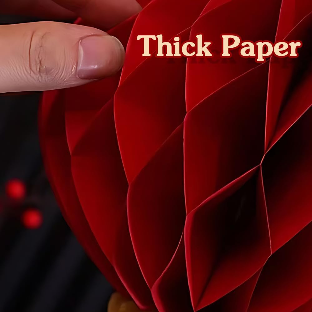Paper Lantern for Chinese New Year Decoration - Decorative Pendant Red Lantern for Spring Festival and Lantern Festival, Decor for China Town, Restaurant, Home, Office, Store, Shopping Mall - Image 4