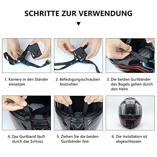 GERUI Supporto sottogola per casco da moto, Chin