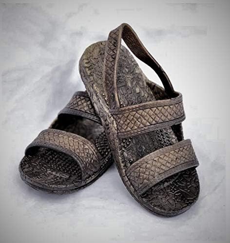 Image of J-Slips Toddler Sandals with Back Strap - Comfortable Boys and Girls Jesus Jandals for Beach and Summer - Waterproof Hawaiian Slides in 12 Colors, Sandalias