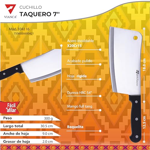 Cuchillos, Kitchen cuchillo taquero Marca Vianca (2)