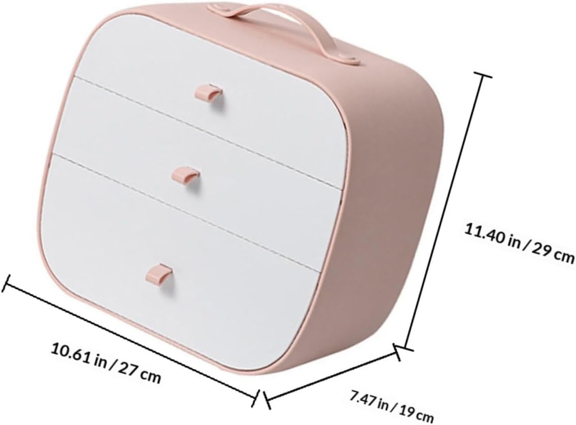 Plastic Bra and Panties Organizer Box with Compartments, Drawer-type Underwear Storage Container, Pink Multi-grid Organizer for Closet and Dresser