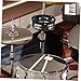 BIUDECO Sturdy Cymbal Tambourine for Drum Kit Easy Attach Hihat Accessory Versatile Handheld Percussion Instrument for Musicians Sound Quality Drum Mount Tambourine