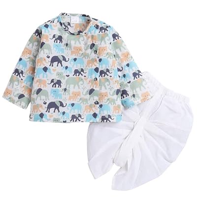 POLKA TOTS Elegant Traditional Dhoti Kurta Set for Baby Boys – Soft Cotton Ethnic Dress for Festivals – Comfortable Indi