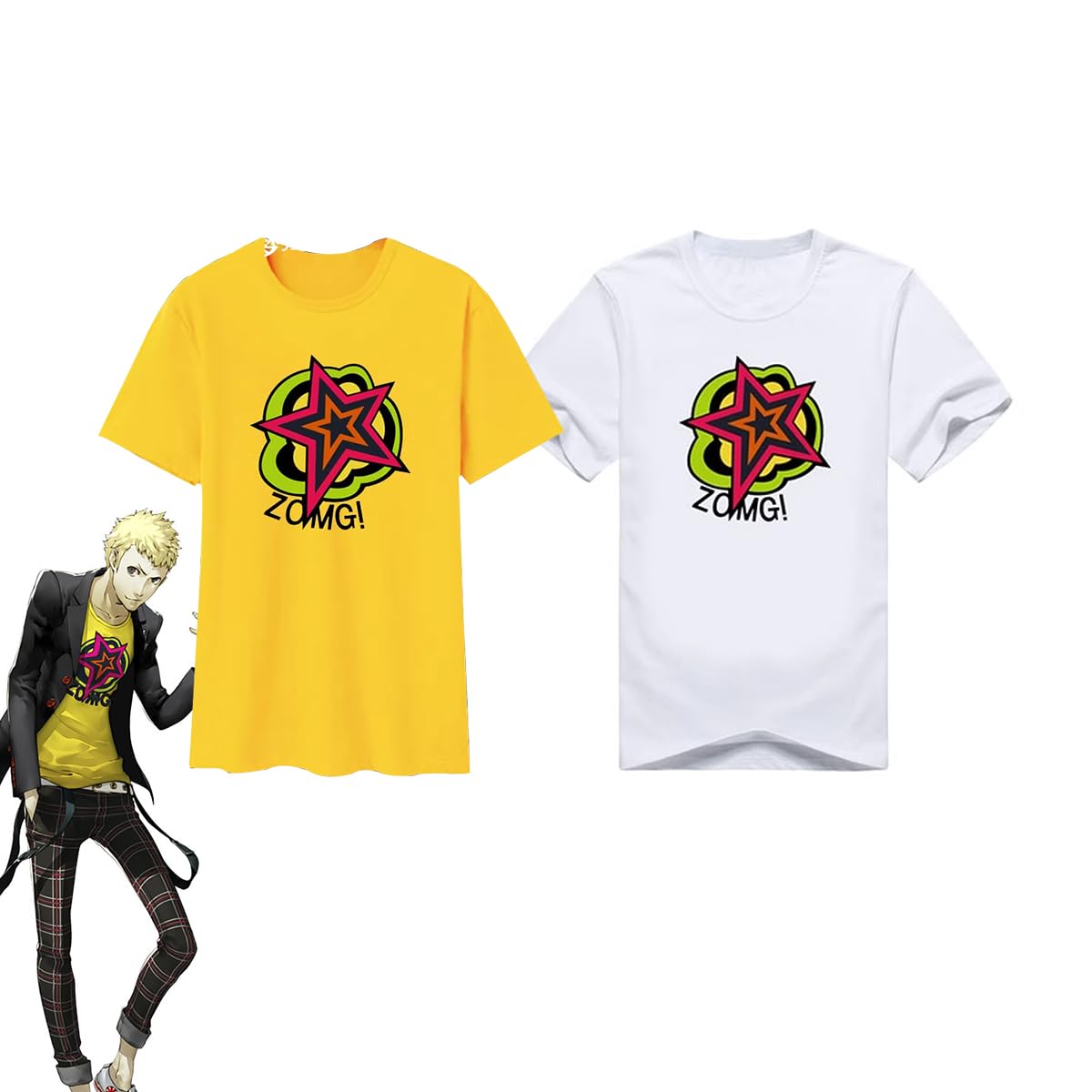 Amazon.co.jp: ペルソナ5 Tシャツ 坂本竜司 半袖 夏服 日常服 快適