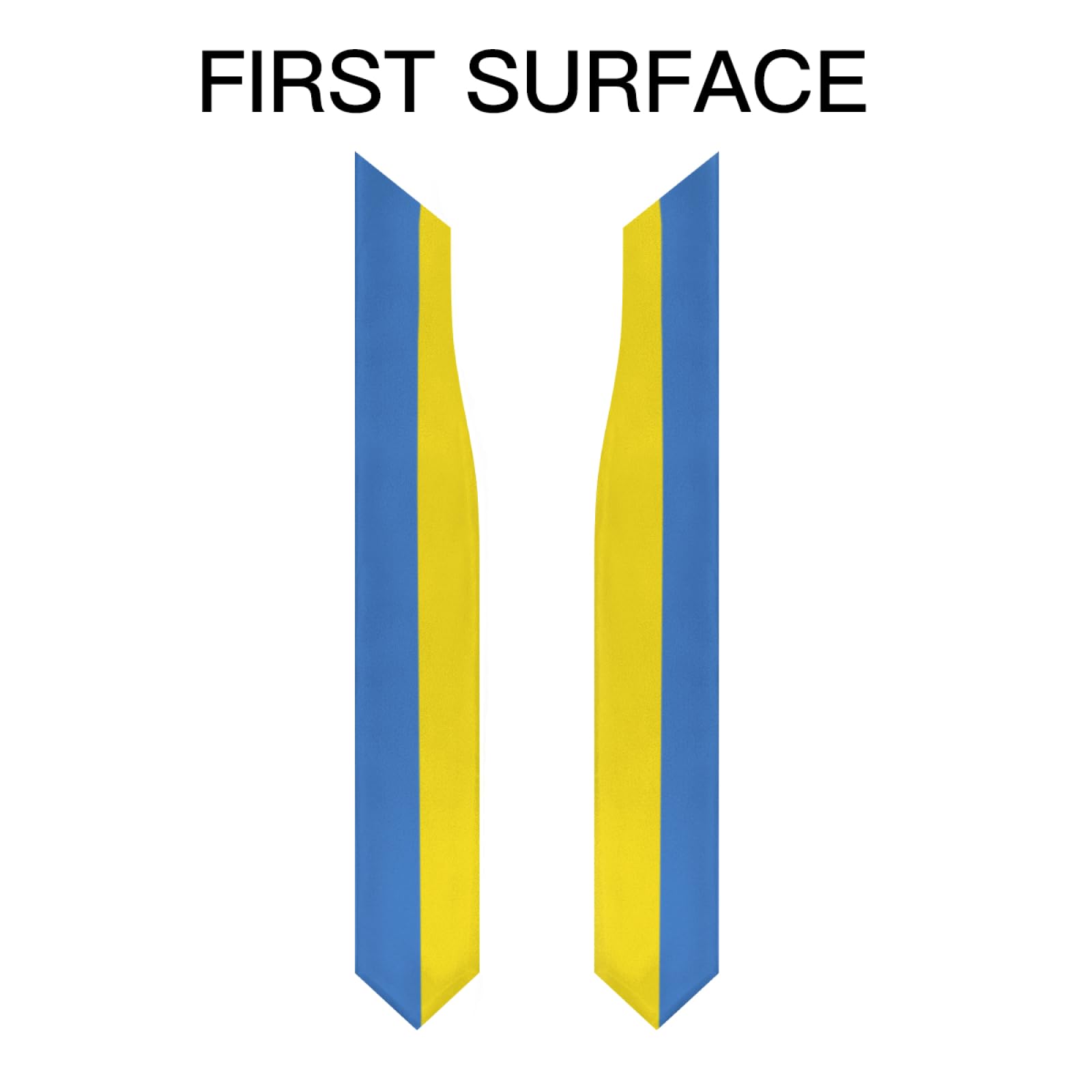 Ukraine Ukrainian Flag Graduation Stole Shawl Sash for Men Women Unisex Adult Double Sided Thickened V-neck Scarf Class of 2025 Graduate Gift for Teachers Students