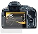 Produktbild atFoliX Panzerfolie kompatibel mit Nikon D5300 Schutzfolie, entspiegelnde und stoßdämpfende FX Folie (3X)