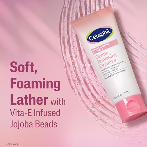 Cetaphil Bright Healthy Radiance Gentle Renewing Cleanser|100G|Gentlebright Technology With Vitamin E-Releasing Jojoba Beads|For All Skin Types|Fragrance Free,1 Count - Image 6