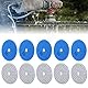 Schleifscheiben Nass-Diamant-Polierpads, 10 Stück 7,6 cm Schleifscheiben Pads Polieren Polierdiamant für Marmor Betonsteine ​​50 Mesh Schleifen und Polieren von Granit Beton