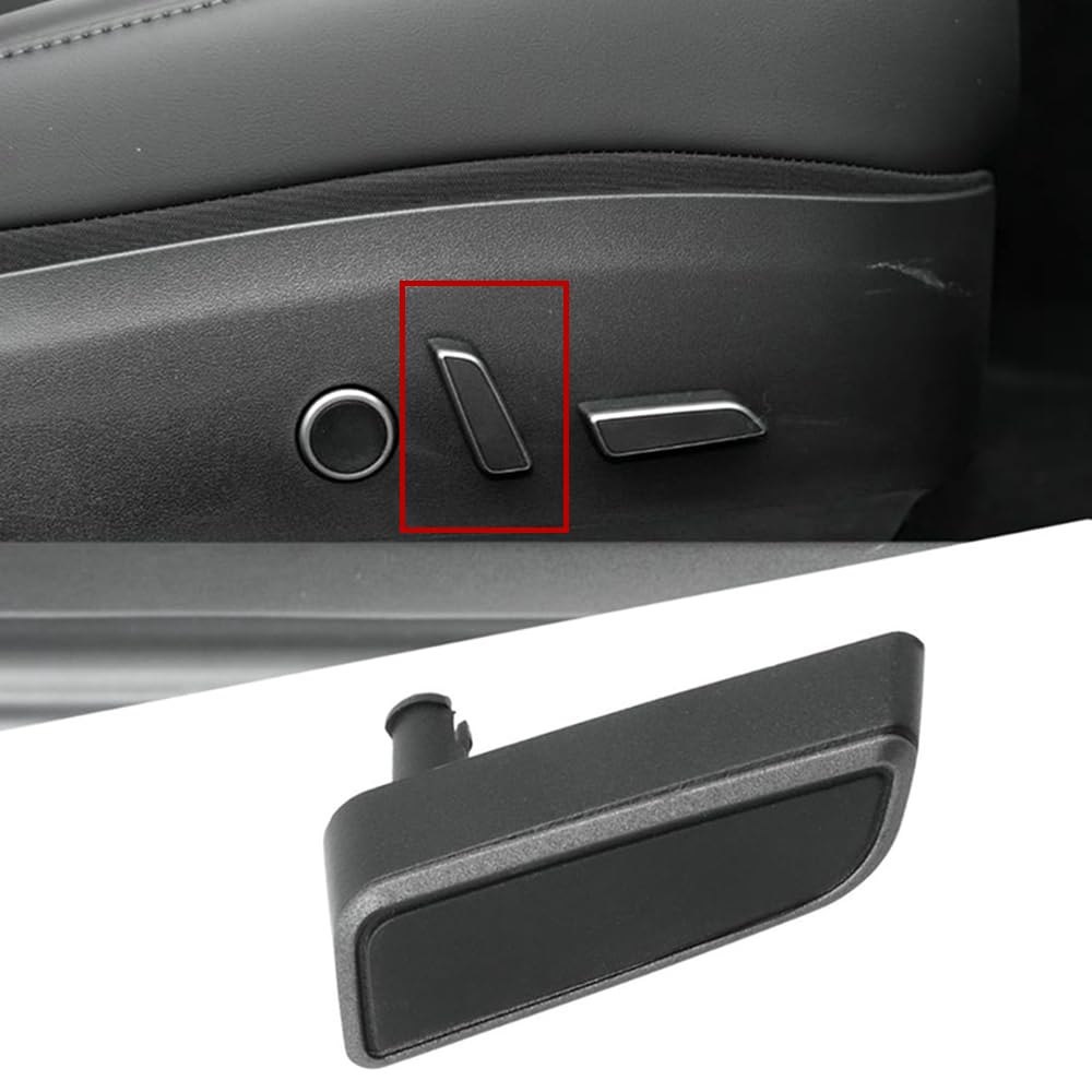 fitfoyo Black Car Seat Forward Button Seat Adjustment Button Replacement Cushion Backward Driver Side Passenger Side for Tesla Model 3/Y 2021 2022 2023 (Right Cushion Backward Button, Black)