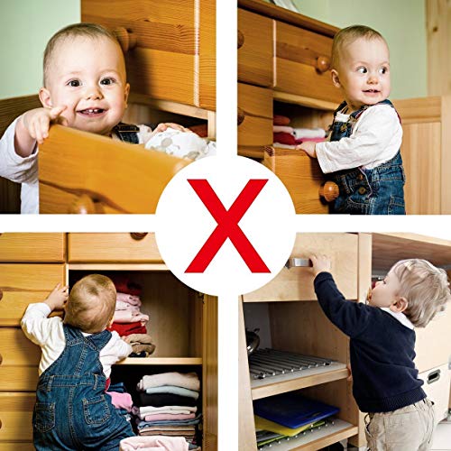 Dokon Baby Sicherheit Magnetisches Schrankschloss, die unsichtbare Kindersicherung für Schrank und Schubladen, ohne Bohren und Schrauben (10 Schlösser + 2 Schlüssel) – Bild 8