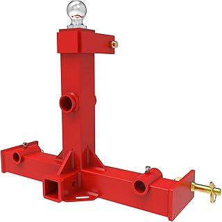 NATSTEEL ATTACHMENTS 3 Point Hitch Attachments Gooseneck Hitch - 3 Point Hitch Receiver Draw Bar Trailer Hitch Receiver - 3 Point Hitch Quick Hitch Ball Trailer Receiver