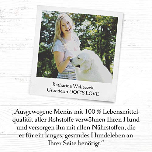 DOG'S LOVE Hundefutter nass getreidefrei in 100% Bio-Lebensmittelqualität Aller Rohstoffe und hohem Fleischanteil, Premium Nassfutter Made in Austria – von Veterinären geprüft – Huhn Adult (6 x 400g)