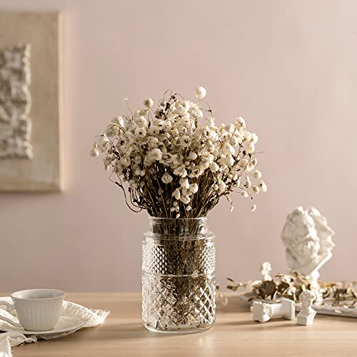 Vase à fleurs en verre transparent pour décoration de table - 4