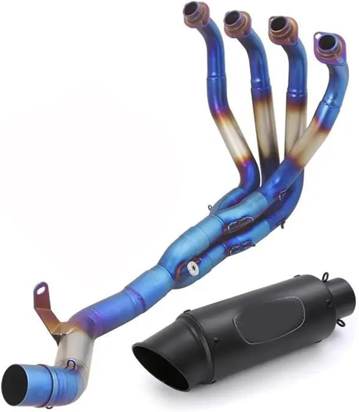 Slip On Motorcycle Exhaust System 51mm Muffler Blue Front Header Pipe DB Killer For Kawasaki Z900A235KW Z 900 A2 35KW 2018 2019 2020 2021 2022 2023 2024