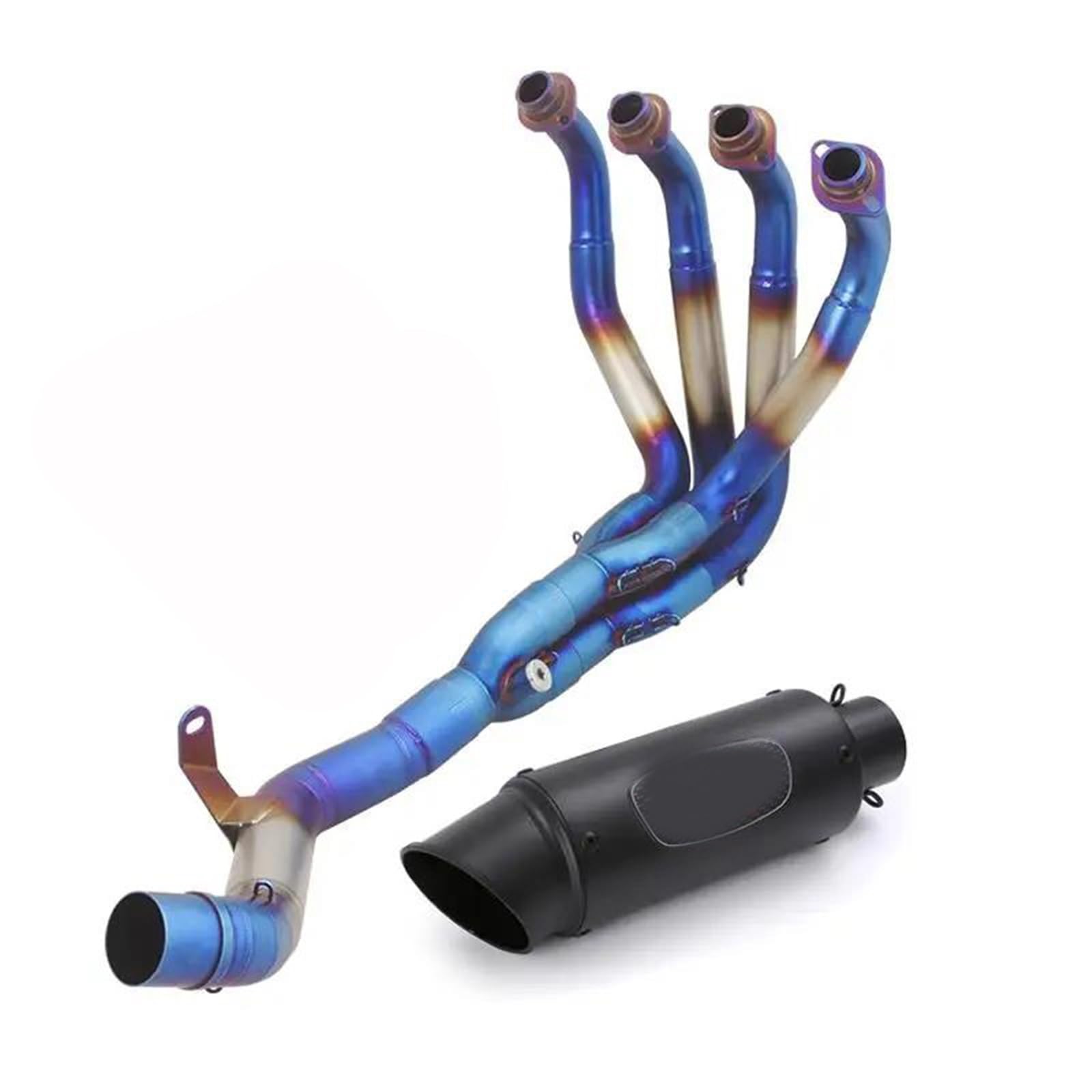 Slip On Motorcycle Exhaust System 51mm Muffler Blue Front Header Pipe DB Killer For Kawasaki Z900A235KW Z 900 A2 35KW 2018 2019 2020 2021 2022 2023 2024