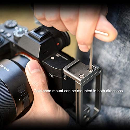 KBREE L Plate for Sony A7M3 A7R3 L-Bracket for Sony A7III / A7RIII / A9 con Cold Shoe Arca-Swiss Quick Release Plate Accesorios (Color : Black) (Color : Black) - imagen 3