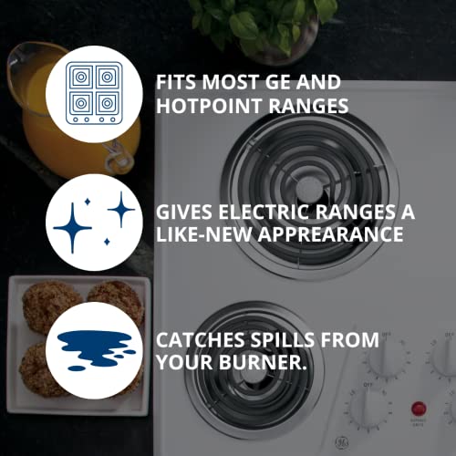 Ge Ge68C Genuine Oem 6" And 8" Drip Pan Kit (Chrome) For Ge Electric Range Or Stoves #TOP3