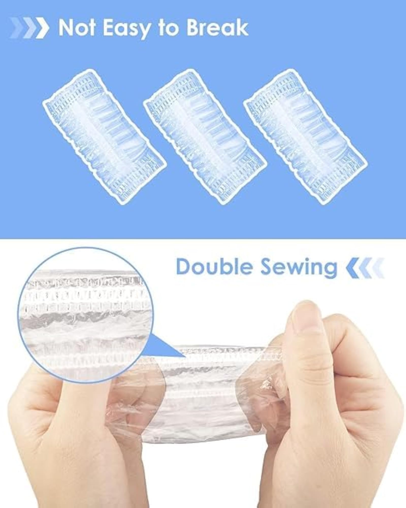 300PCS Baby Ear Protectors for Bathing, Soft Water Shield