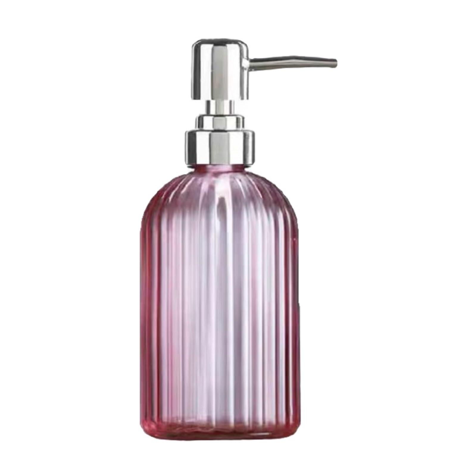 WDSOPK Bathroom accessories Soap Dispenser with Stainless Steel Pump Soap Dispenser Premium Quality for Lotion Bathroom Soap-7 Colors soap pump Home & Kitchen (Pink)