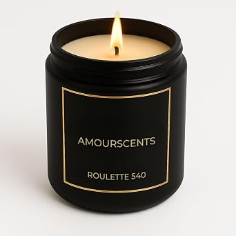 Baccarat Rough 540 Candle - Ultra Long Lasting Designer Inspired Dupe Fragrance - Premium Home Fragrance, Soy Wax Scented Candles - Aromatherapy Candle Neutralises Odours 250ml - Roulette 540