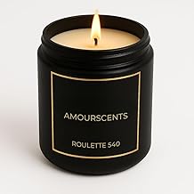 Amour Scents Baccarat Rough 540 Inspired Candle – Luxury Soy Wax Scented Candles - Aromatherapy Candle for Evening Use – Helps Neutralize Unwanted Odors – Long-Lasting Fragrance - Roulette 540-250ml