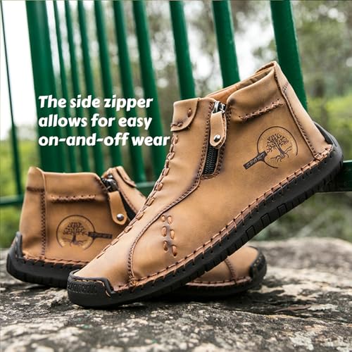 Zipper Women Ankle Boots, Renaissance Outdoor Casual Fashion Boot for Women Inspired from Medieval Shoes3