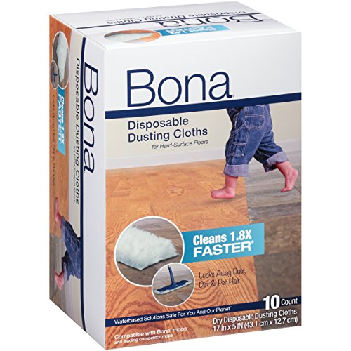 Bona Multi-Surface Floor Disposable Dry Cleaning Pads, 10 Count