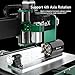 AnoleX CNC Router Machine 4030-Evo Ultra 2, All-Metal XYZ Axis Dual Steel Linear Guides & Ball Screws with 800W Trim Router for Metal Aluminum Brass Wood Acrylic PCB