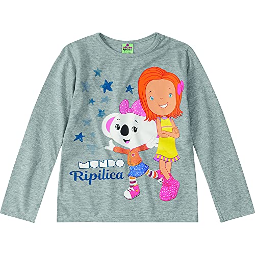 Conjunto em meia malha, Mundo Ripilica, Meninas, Mescla, 2