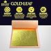 Barnabas Blattgold Gold Leaf -24K Real Gold [25 Sheets, 3.1 inches] - Loose Sheet for Painting, Arts and Crafts