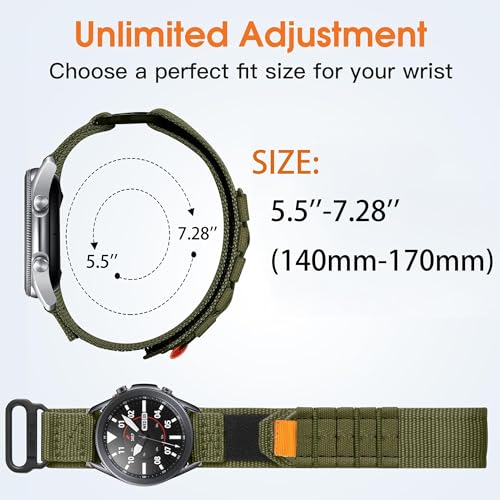 Bracelet sport nylon robuste anti irritation pour DEKELIFE C28 AK57