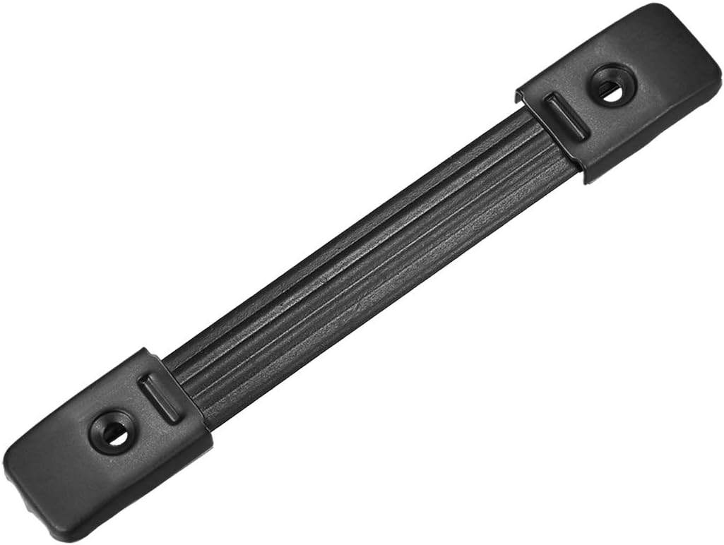 Speaker Handle Pull Cabinet Grasp Strap Style Spring Steel Handle with Metal End Caps Buckle Black