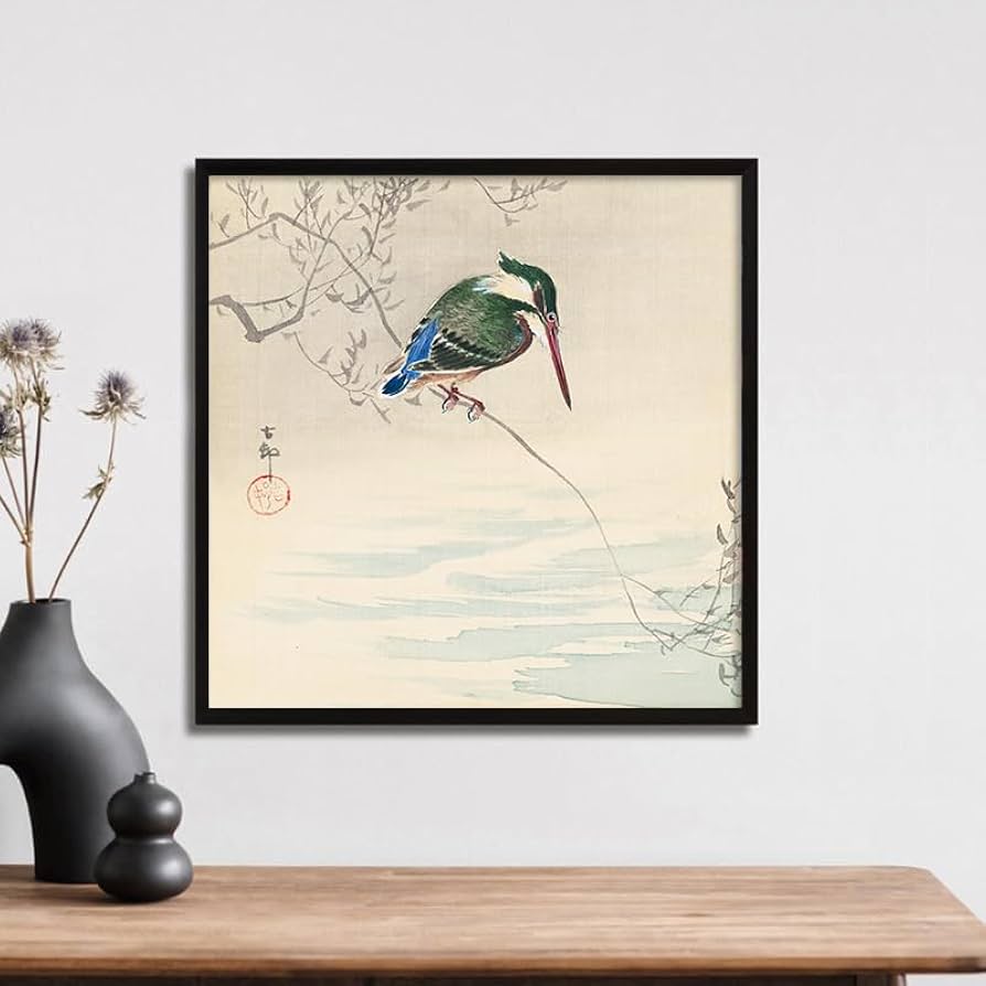 模写/下村観山/カワセミ図/翡翠/布袋屋掛軸A-310 模写/下村観山/カワセミ図/翡翠/布袋屋掛軸A-310 模写/下村観山