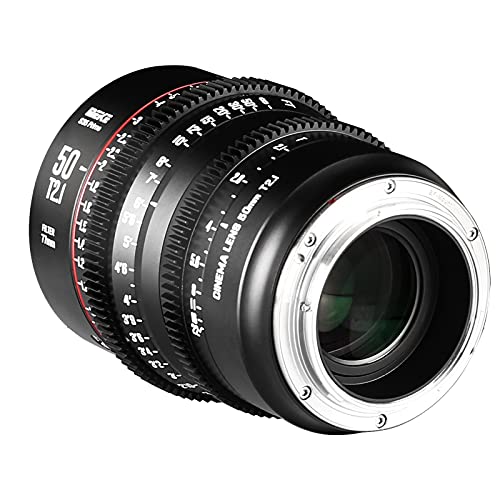 Meke 50Mm T2.1 Super 35 Prime Manual Focus Cinema Lens For Ef-Mount Cine Camera Compatible With Canon C200 C300 Ii, Red Komodo, Bmpcc 6K, Z Cam E2-S6 Bmpcc 6K Pro #TOP2