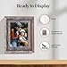 Farmhouse Style Rustic Picture Frame - Reclaimed Wood Photo Frame – Signature Wall Picture Frames for Living Room, Bedroom, Office Display - Wooden Frames for Décor Made in USA Natural Weathered Gray 5