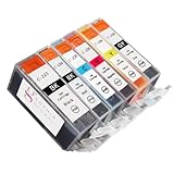Sophia Global Compatible Ink Cartridge Replacement Set for Canon PGI-225 CLI-226 (Pack of 6: 1 PGI-225 Large Black, 1 CLI-226 Small Black, 1 Cyan, 1 Magenta, 1 Yellow, 1 Gray)