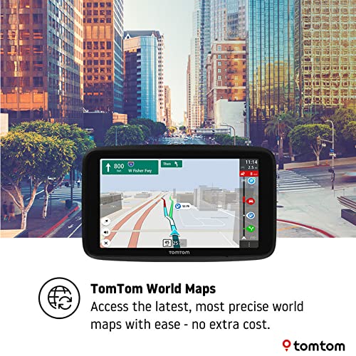 Tomtom Go Discover 7" Gps Navigation Device With Traffic Congestion And Speed Cam Alerts Thanks To Tomtom Traffic, World Maps, Updates Via Wifi, Parking Availability, Fuel Prices, Click-Drive Mount #TOP6