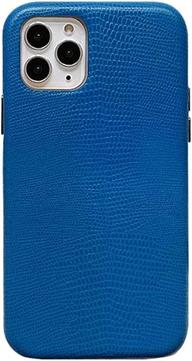 Coque iPhone 11 Pro Max cuir bleu gaufré, l'accessoire idéal de votre quotidien dynamique