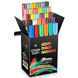  WECHSELBARE STIFTSPITZE: Der Stift der flüssigen Kreidestifte ist konvertierbar und kommt sowohl in Keil- als auch in Rundform. Auf diese Weise können Sie mit einer Vielzahl von Schriftarten schreiben.