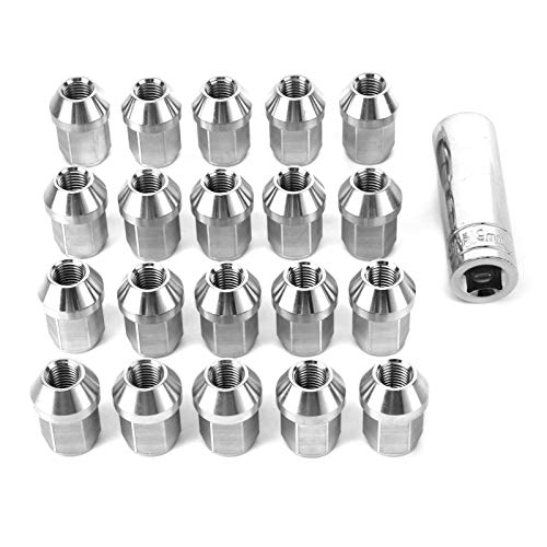 Image of 20pcs T304 Stainless Steel Wheel Lug Nuts M12x1.5 Thread with Heated Treatment Forged CNC Processing Wheel Nut Universal Auto Car Accessories