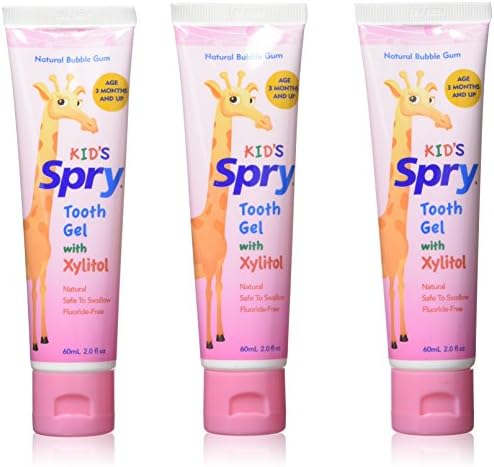 Spry Natural Kids Xylitol Tooth Gel, Bubble Gum 2 Fl Oz (Pack of 3) image 3