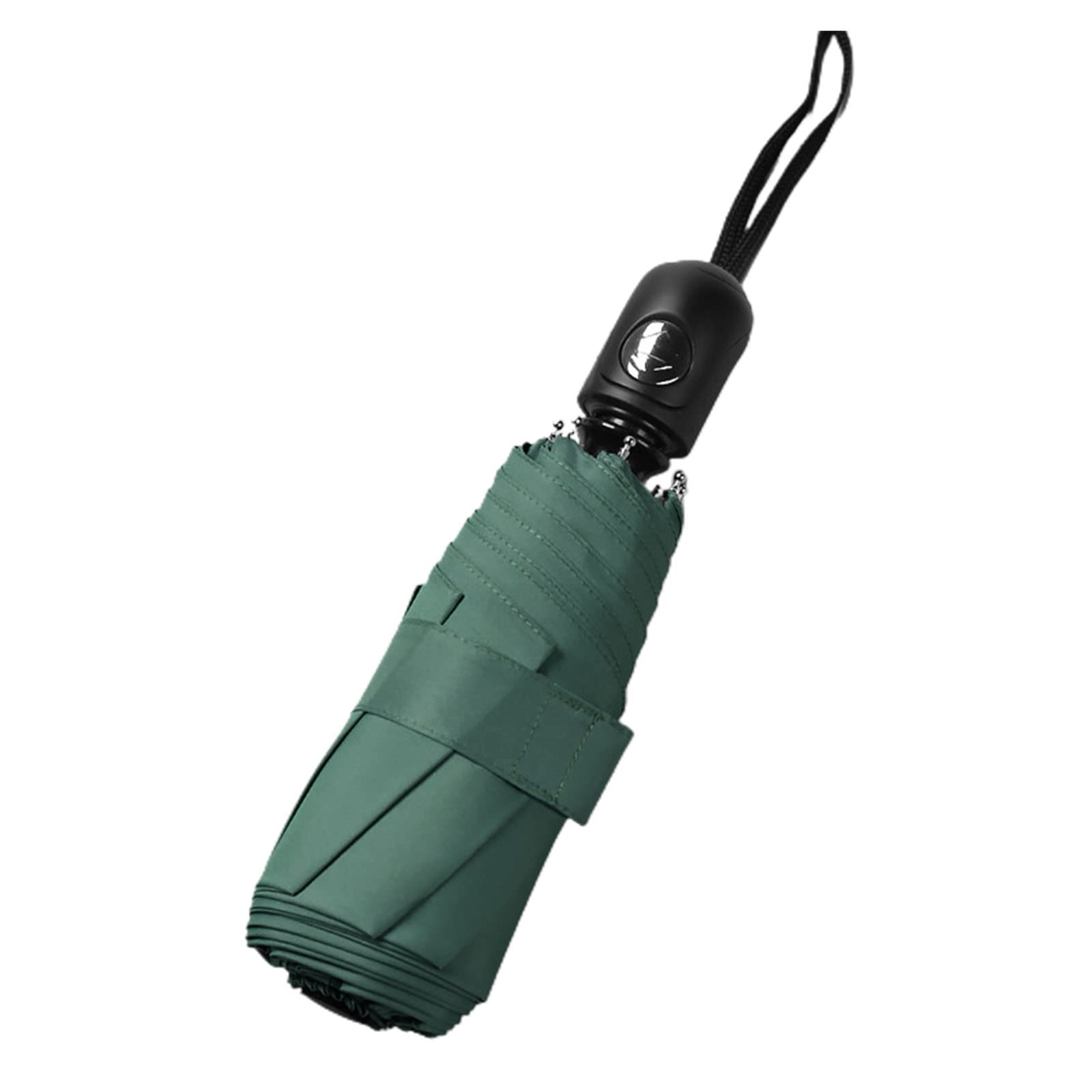 Paraguas Plegable de 8 Varillas, Apertura y Cierre automáticos, Paraguas de Bolsillo de 6 Colores, Paraguas pequeño, Compacto, Ligero, Resistente, Mini, Paraguas portátil