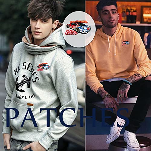 Wikineon Iron On Embroidered Patch, The Legend Racing Car - Appliable To Badge Iron On Sew On Emblem Patch Diy Accessories Perfect For Jackets, Clothes, Hats & Jeans #TOP1