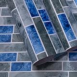 Tile Wallpaper 236'x17.7' Peel and Stick Wallpaper Contact Paper 3D Self Adhesive Peel and Stick...