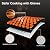 East Oak BBQ Gloves, 1472? Heat Resistant Gloves, Silicone Non-Slip Grill Gloves for Smoker, Fire Pits, Barbecue, Cooking, Black